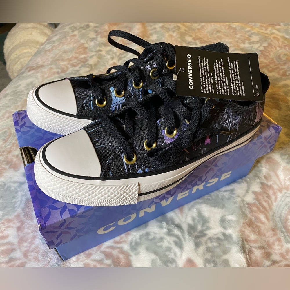 Disney Frozen Converse Low Top Sneakers with White Toe